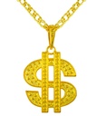 "COLLIER DOLLAR" avec chaine et pendentif de qualité - 70 cm