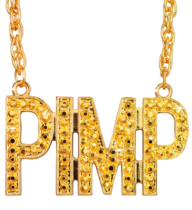 "COLLIER PROXENETE" 65 cm