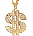 "COLLIER DOLLAR STRASS" 65 cm