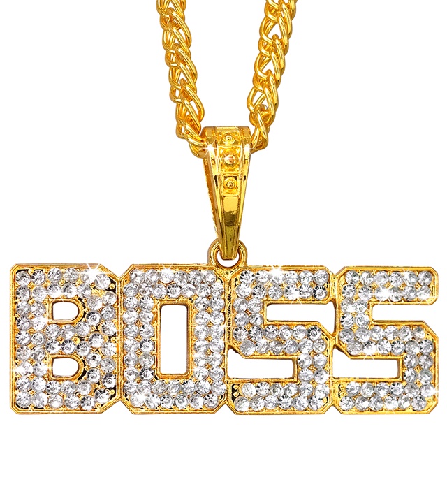 "COLLIER PATRON STRASS" 65 cm