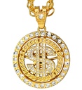 "COLLIER DOLLAR STRASS" 70 cm
