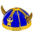 "CASQUE DE VIKING" métallisé en plastique dure