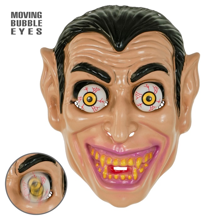 [28551] "MASQUE YEUX PETILLANTS VAMPIRE EN PLASTIQUE DUR"