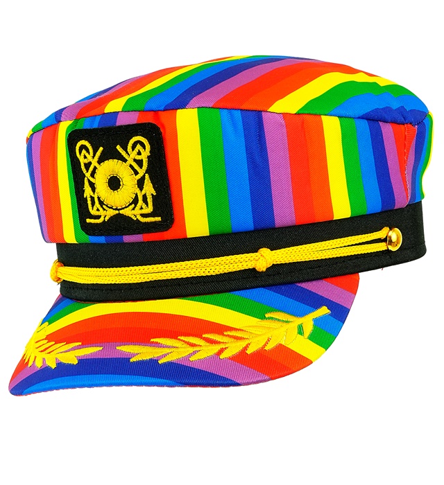 "CHAPEAU CAPITAINE PRIDE ARC-EN-CIEL"