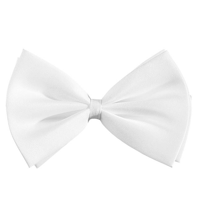 [2884W] "NOEUD PAPILLON DE LUXE" blanc - ajustable