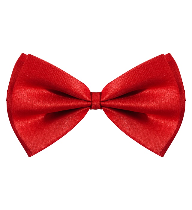 [2885R] "NOEUD PAPILLON DE LUXE" rouge - ajustable