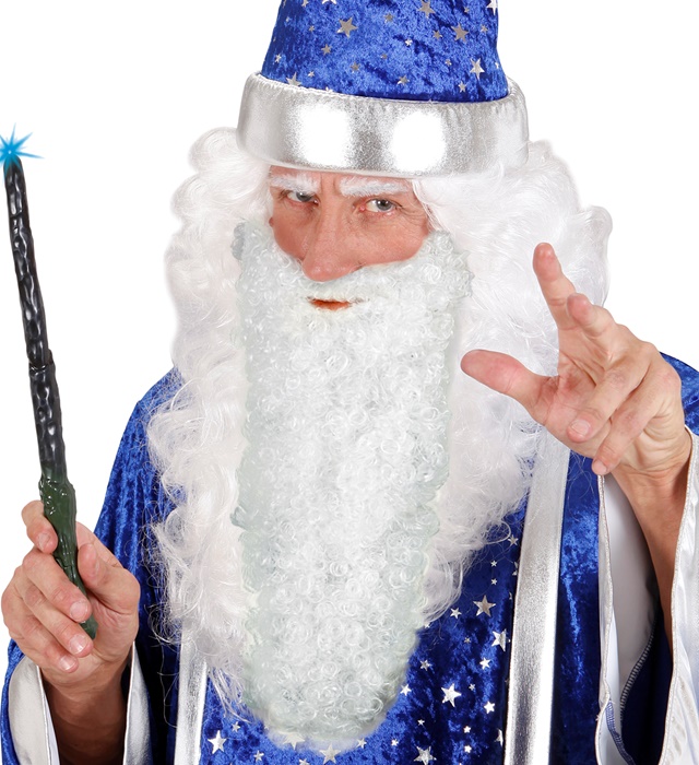 "MAXI BARBE BLANCHE AVEC MOUSTACHE"