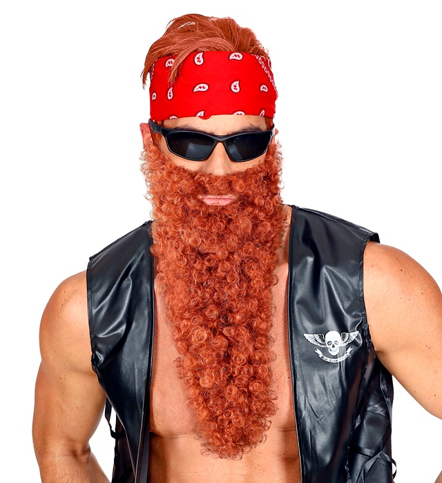 "MAXI BARBE ROUSSE AVEC MOUSTACHE"