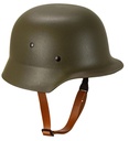 "CASQUE MILITAIRE VERT" en plastique rigide - taille adulte