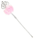 "BAGUETTE MAGIQUE AVEC PELUCHE ROSE"