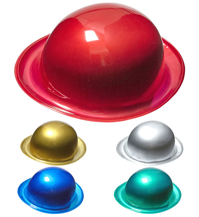 "CHAPEAU MELON METAL" ass. 5 couleurs