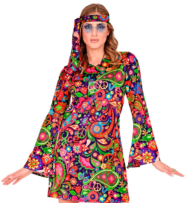 "HIPPIE GIRL" (robe, bandeau)