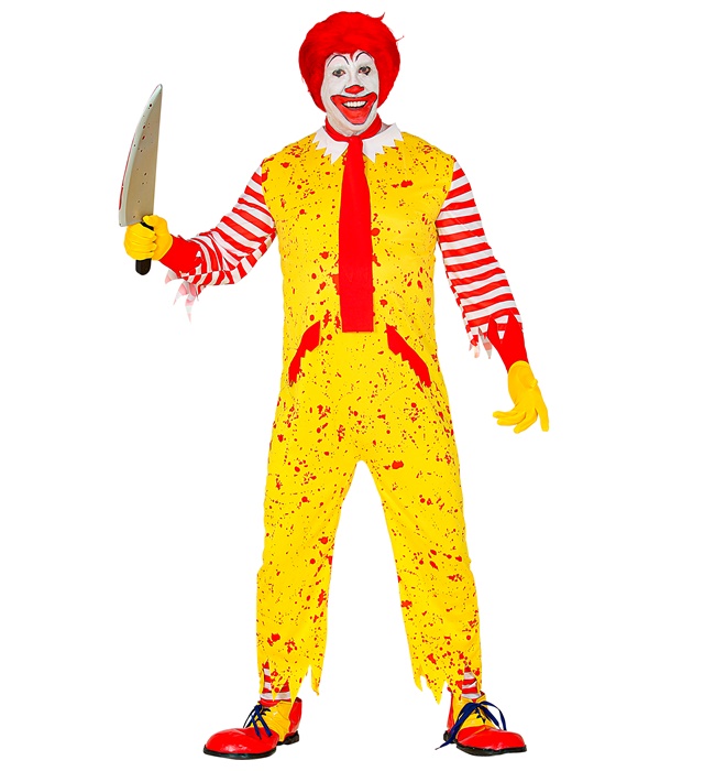 "CLOWN McKILLER" (combinaison, chaussettes sans pieds, écharpe)