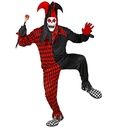 "ARLEQUIN HORREUR" (combinaison, masque avec capuche et chapeau)