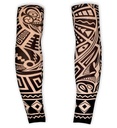 paire de "MANCHES TATOUEES TRIBALES" aspect naturel