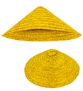 "CHAPEAU VIETKONG DE PAILLE JAUNE"