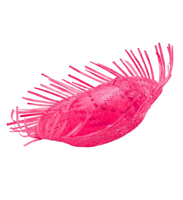 "CHAPEAU IPANEMA DE PAILLE ROSE"
