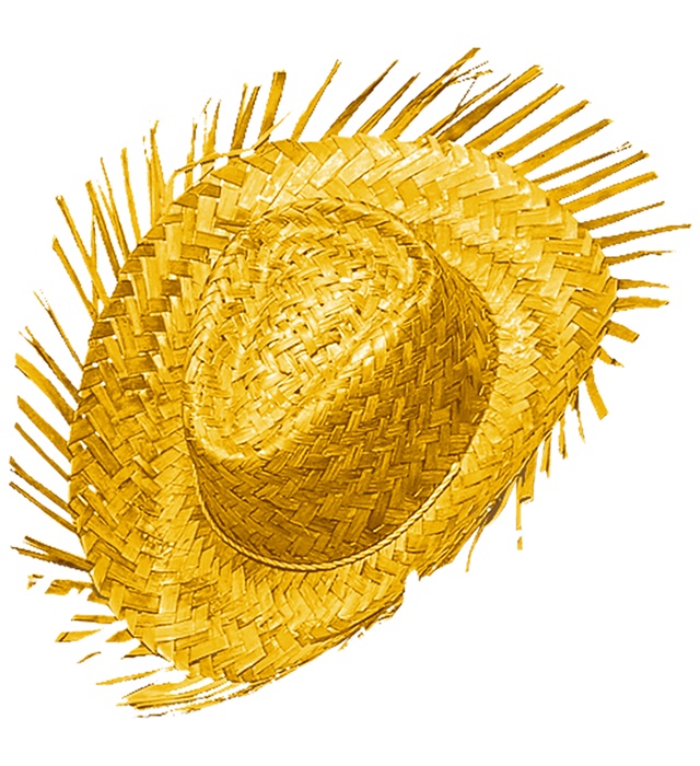"CHAPEAU GRINGO DE PAILLE JAUNE"