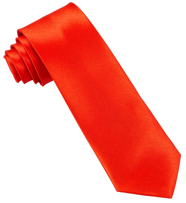 satin "RED TIE"