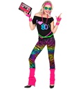 "LA MODE DES ANNEES 80" (tee - shirt sans manches, leggings, guetres, bandeau, 2 bracelets)