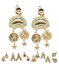"BOUCLES D'OREILLES GIPSY" 6 styles ass.