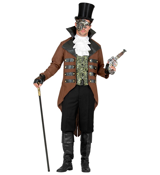"STEAMPUNK" (manteau, veste, jabot)