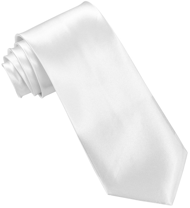 [2994B] satin "WHITE TIE"
