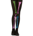 "COLLANT SQUELETTE NEON" 70 DEN