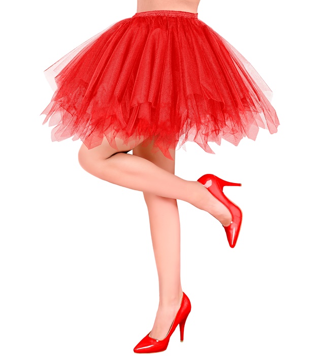 "TUTU ROUGE" avec poche intérieure pour lumières LED