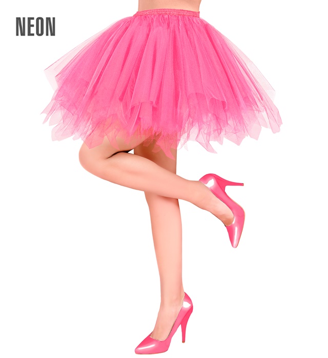 [30094] "TUTU ROSE FLUO" avec poche intérieure pour lumières LED