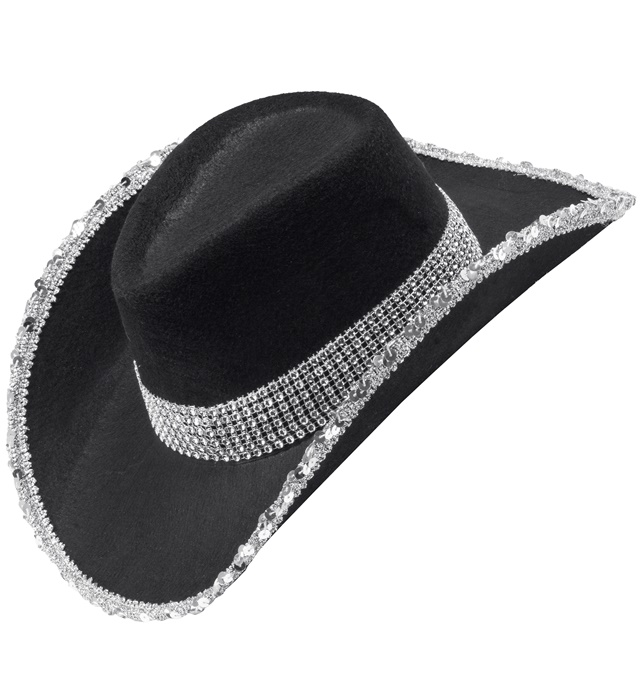"CHAPEAU COWGIRL PARTY NOIR"