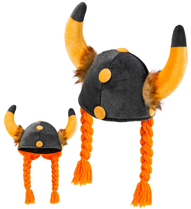 [30215] "CASQUE VIKING AVEC TRESSÉES"