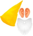 "NAIN JAUNE (chapeau, barbe, oreilles) "