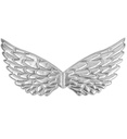 "AILES EN TISSU ARGENT 43x22 cm"