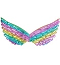 "AILES EN TISSU MULTICOLORE 43x22 cm"