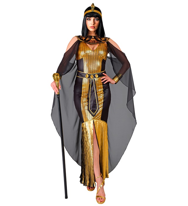 "REINE EGYPTIENNE" (robe, collier avec cape, ceinture)