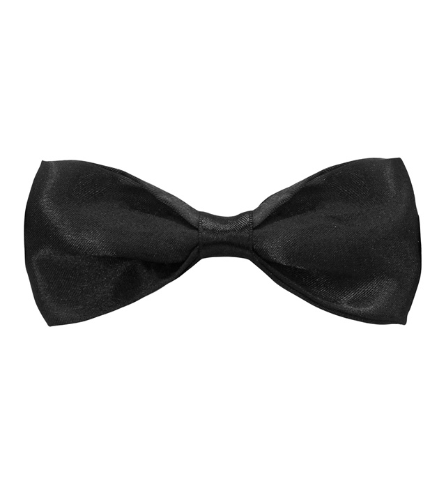 "NOEUD PAPILLON NOIR" satin