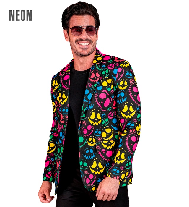 [30881] "VESTE FANTOMES FLUO PARTY FASHION" (veste) (S)