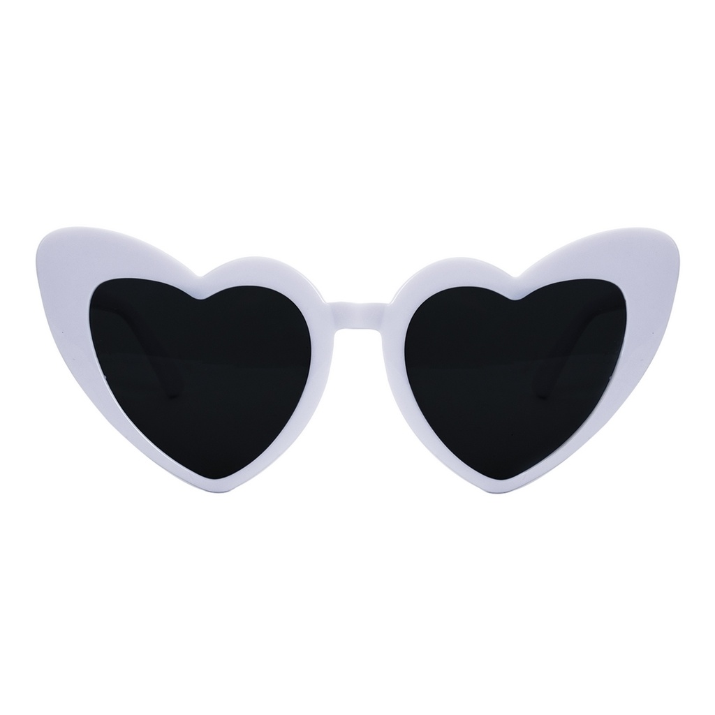 [PTC-24445] Lunettes cœur - blanc