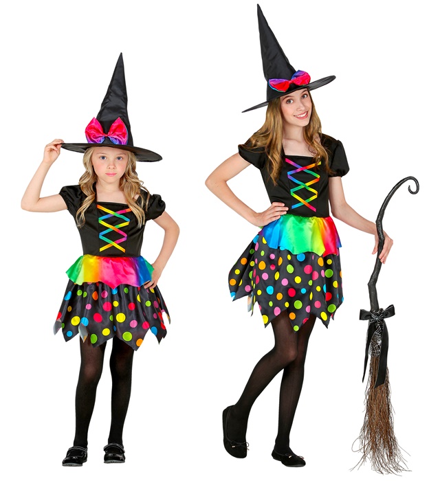 "SORCIERE" (robe, chapeau)